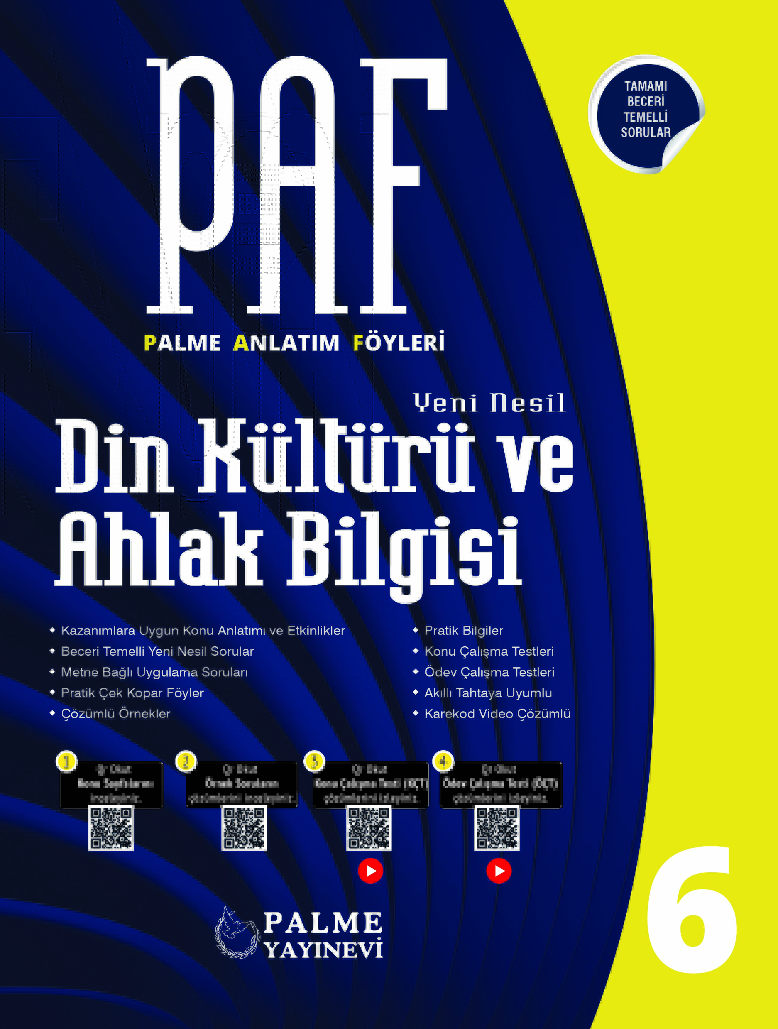 6. Sınıf Din Kültürü ve Ahlak Bilgisi Paf kapak görseli